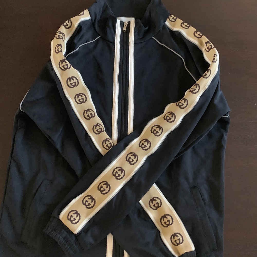Gucci GG print trimmed Zip Jacket